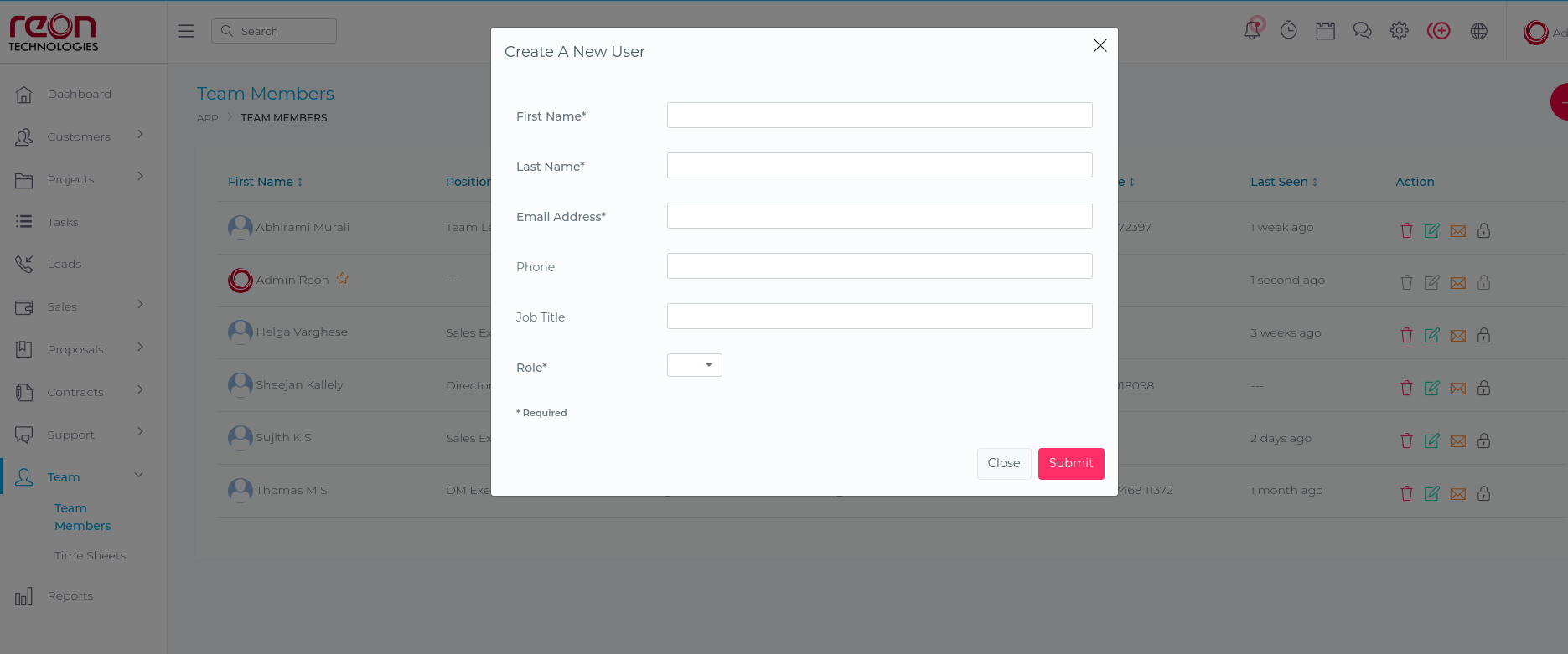 Admin Settings Panel